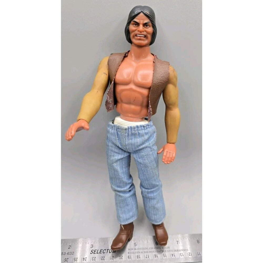 1975 Vintage Mattel Big Jim Wolf PACK WARPATH. Incomplete, Rare! EUC